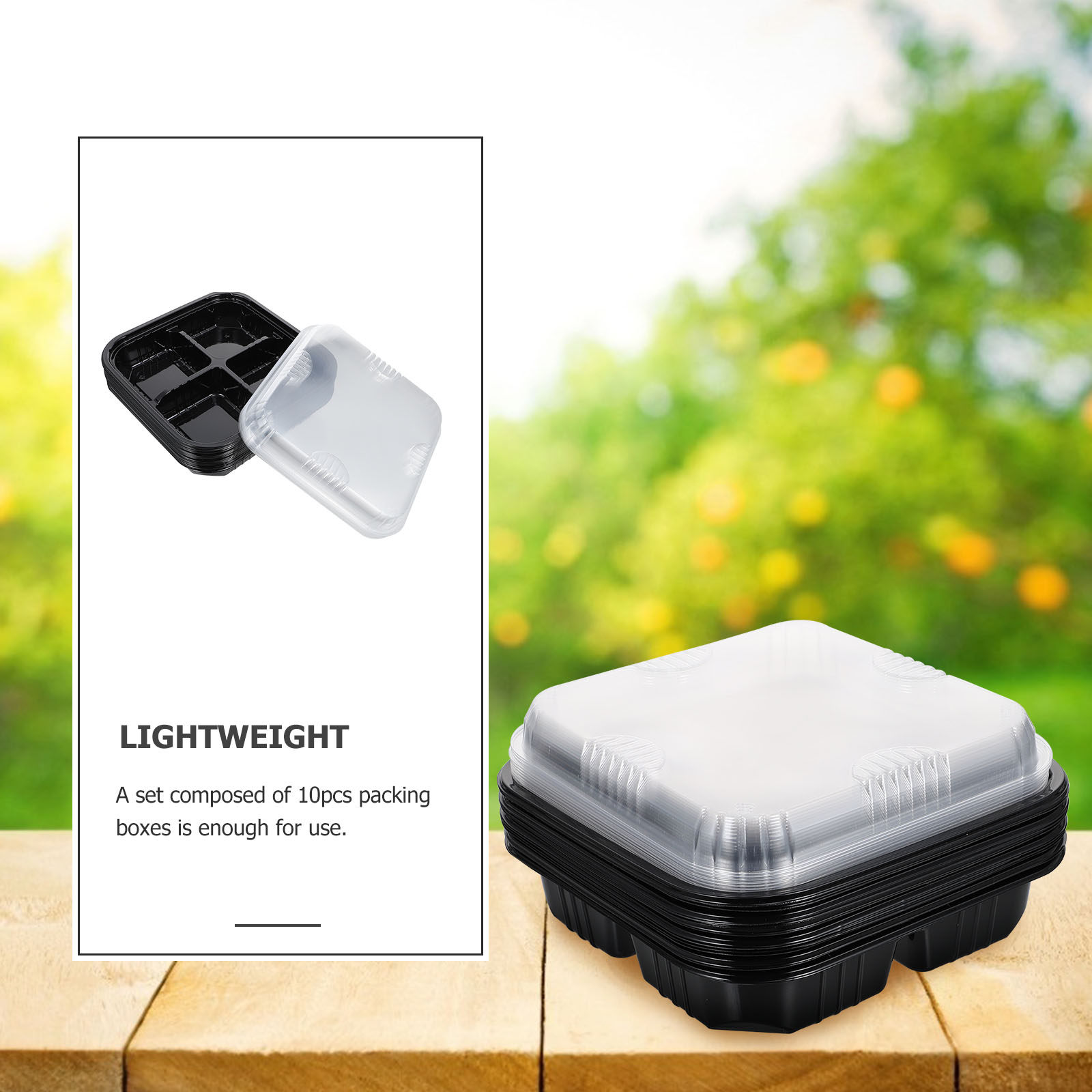 Food Storage Reserve - กล่องบรรจุผลไม้เอนกประสงค์ 10 ชิ้น น้ำหนักเบา สำหรับเก็บอาหารสำรอง ใช้สำหรับปิกนิกกลางแจ้ง