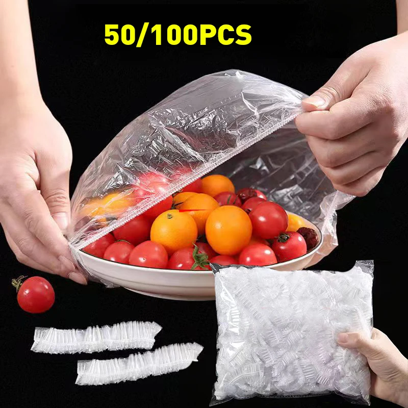 Food Storage Tupperware - ฝาครอบอาหารแบบใช้แล้วทิ้งแบบใช้ซ้ําได้ห่อพลาสติกฝาปิดอาหารยืดหยุ่นทนทานสําหรับชามแผ่นยืดหยุ่นสําหรับห้องครัวถุงเก็บอาหาร