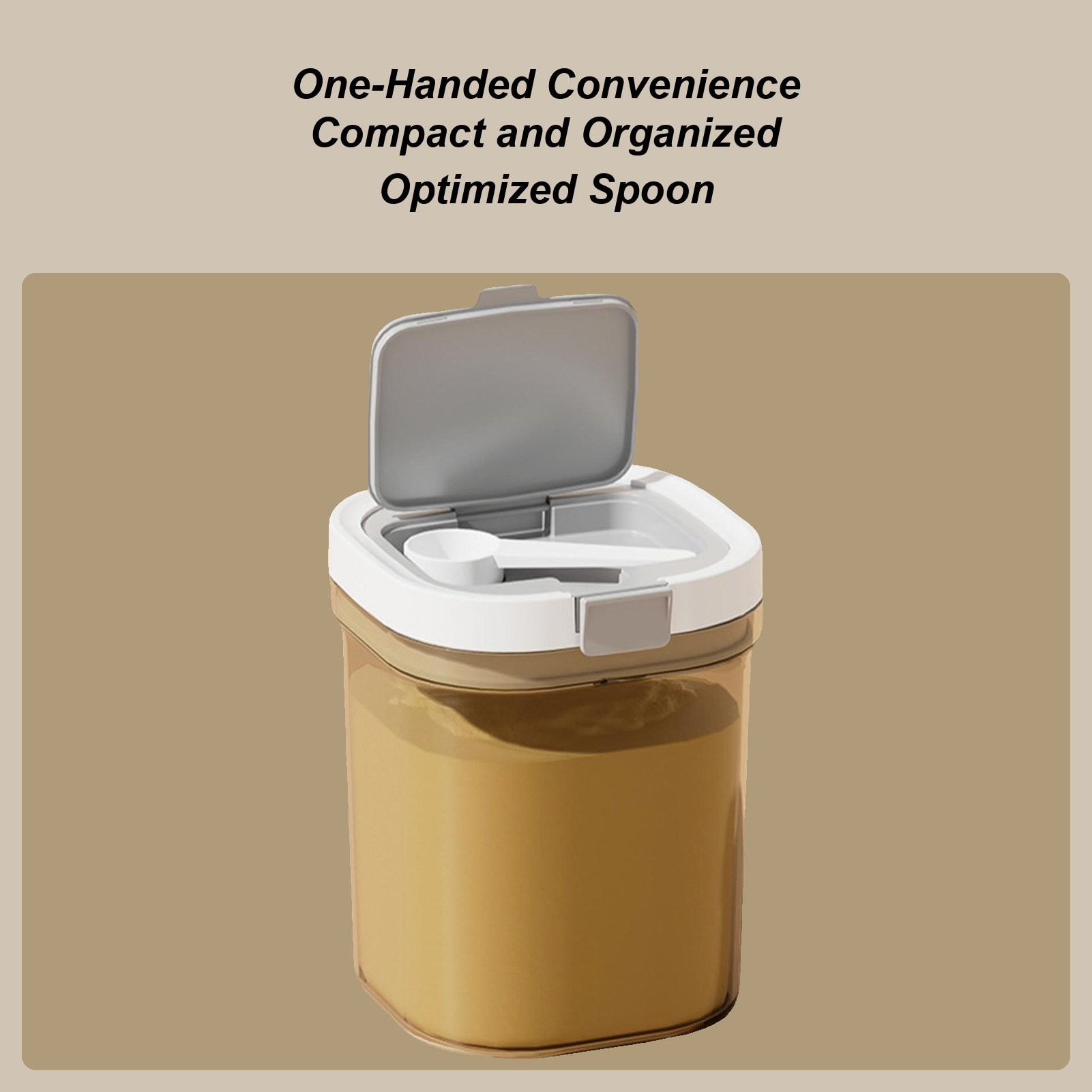 Food Storage Reserve - Travel Formula Dispenser ปิดผนึกกล่องเก็บนมผง STACKABLE ผู้ถือกล่องเก็บอาหารพร้อม