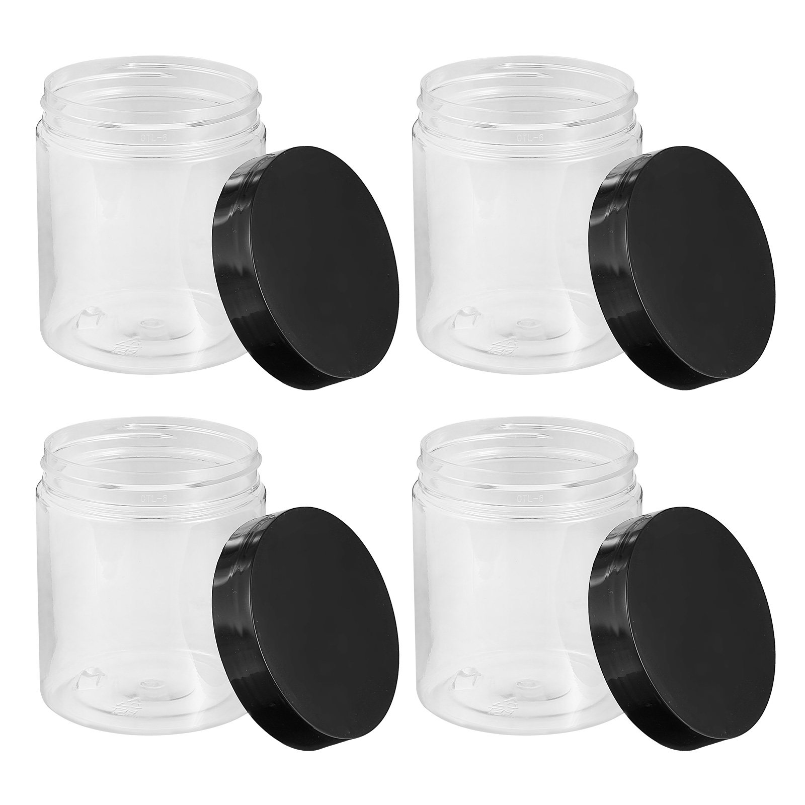 Food Storage Jars & Containers - ขวดเก็บของพลาสติกใส 12 ชิ้น ภาชนะปิดผนึกสำหรับจัดเก็บอาหาร อุปกรณ์จัดระเบียบครัว ภาชนะใส่ขนม