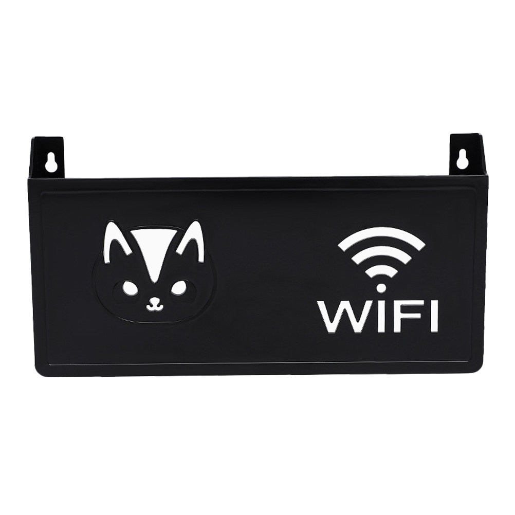 Food Storage Plastic Boxes - กล่องเก็บเราเตอร์ติดผนัง กล่องเก็บอุปกรณ์ WiFi ตกแต่งบ้าน ประหยัดพื้นที่ ซ่อนเราเตอร์