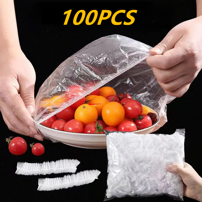Food Storage Tupperware - ฝาครอบอาหารแบบใช้แล้วทิ้งแบบใช้ซ้ําได้ห่อพลาสติกฝาปิดอาหารยืดหยุ่นทนทานสําหรับชามแผ่นยืดหยุ่นสําหรับห้องครัวถุงเก็บอาหาร