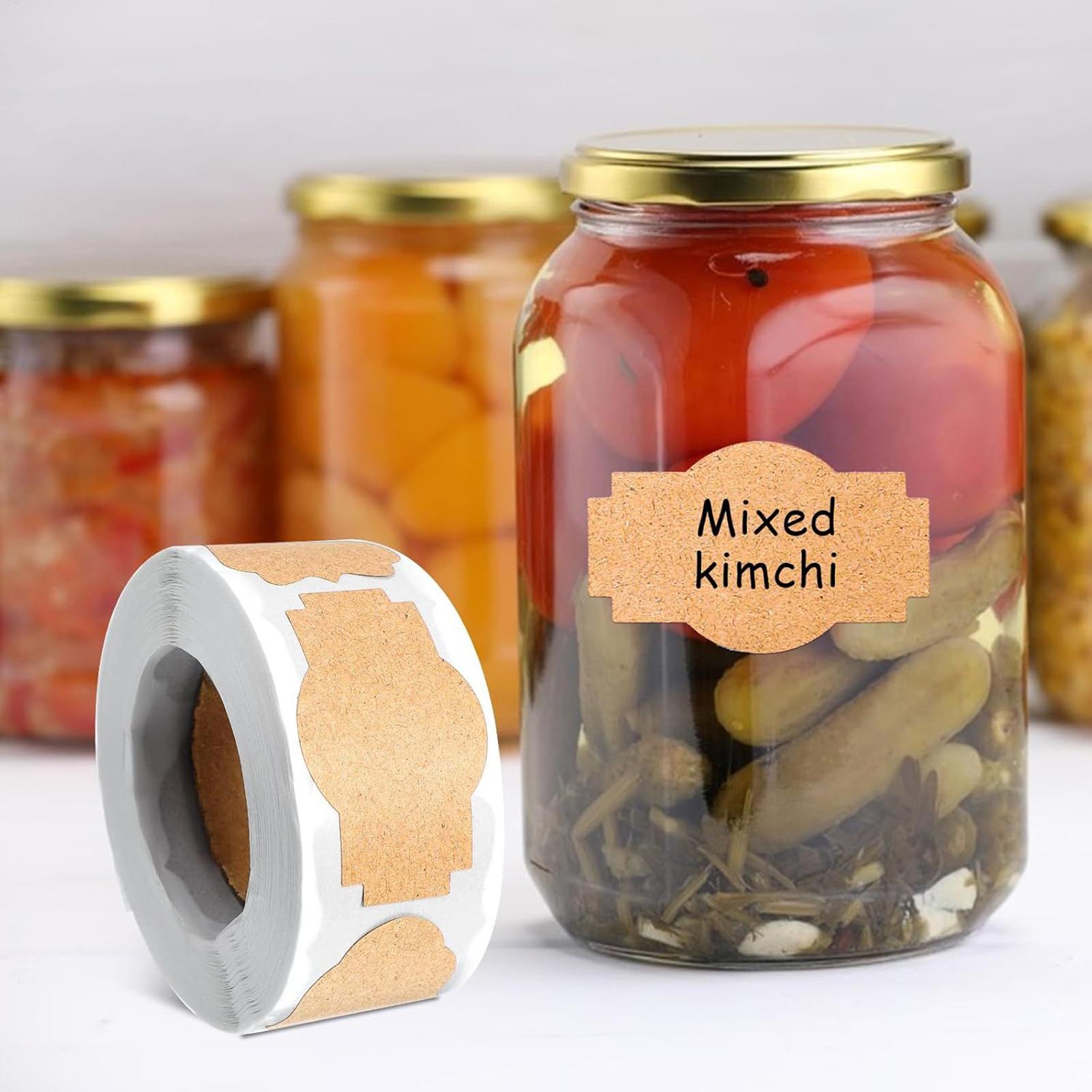 Food Storage In Pantry - สติกเกอร์ติดขวดโหล 300 ชิ้น แบบม้วน ขนาด 5x3