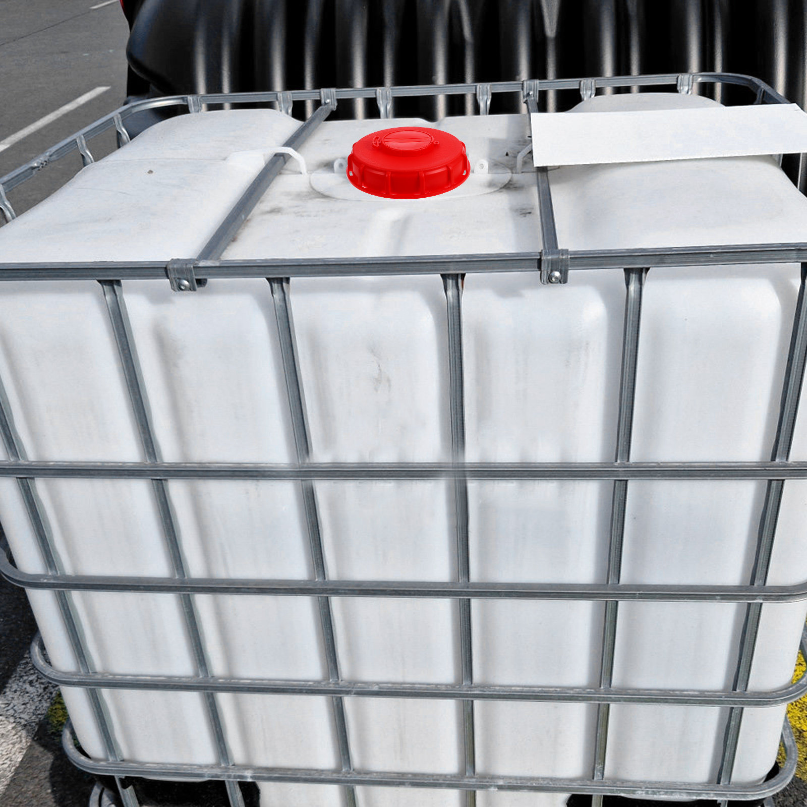 Food Storage With Lids - ฝาปิดถัง IBC สีแดง 16.2 ซม. ฝาครอบวาล์วระบายอากาศ