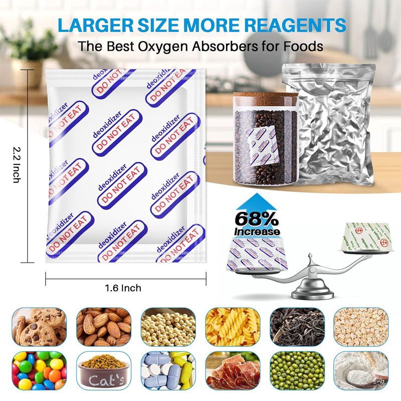 Food Storage Oxygen Absorbers - สารดูดออกซิเจนเกรดอาหาร 20cc-150cc สารดูดออกซิเจนกันน้ำมัน สำหรับของแห้งในครัวเรือน สมุนไพร ขนมปังอบ