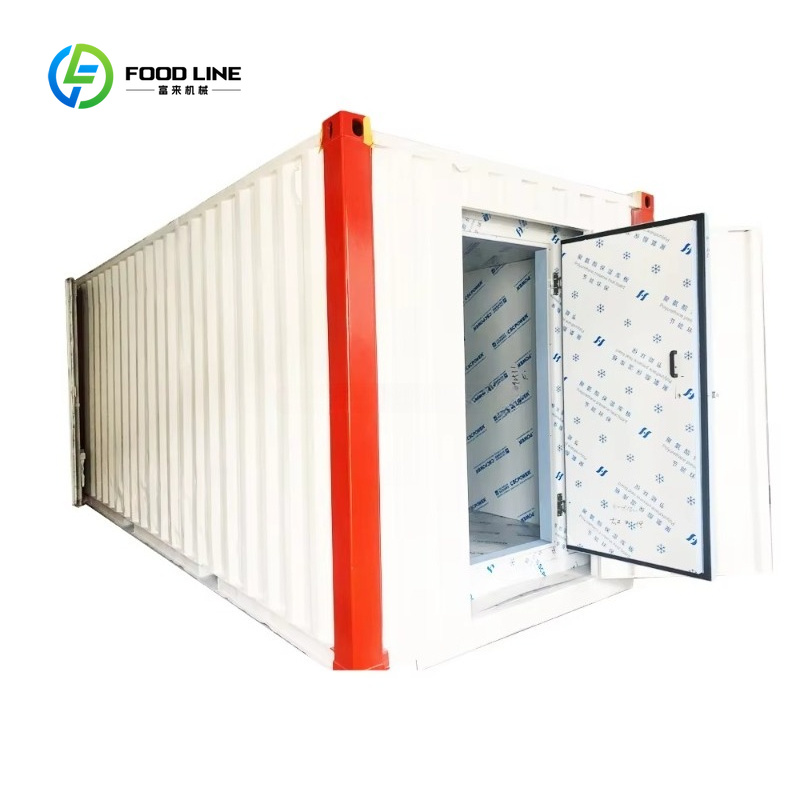 Food Storage Room - ห้องเย็นคอนเทนเนอร์พลังงานแสงอาทิตย์ขนาด 20 ฟุต แบบกำหนดเองได้ 4HP ระบบออฟกริด