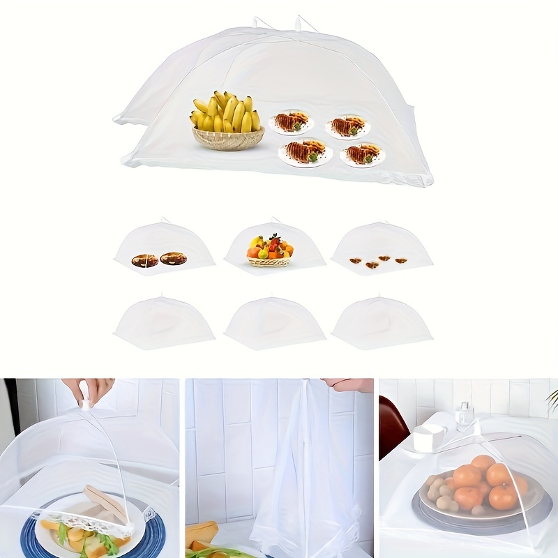 ฝาครอบผักกันแมลงวันสีขาว1ชิ้นฝ - Food Storage Tupperware บทวิจารณ์และราคา