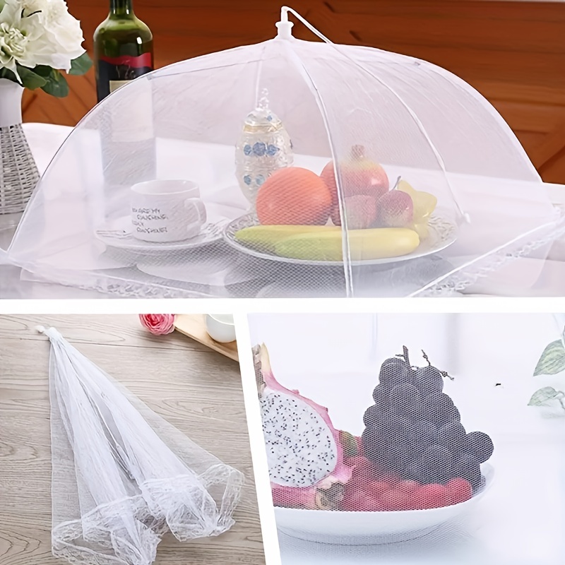 ฝาครอบผักกันแมลงวันสีขาว1ชิ้นฝ - Food Storage Tupperware บทวิจารณ์และราคา