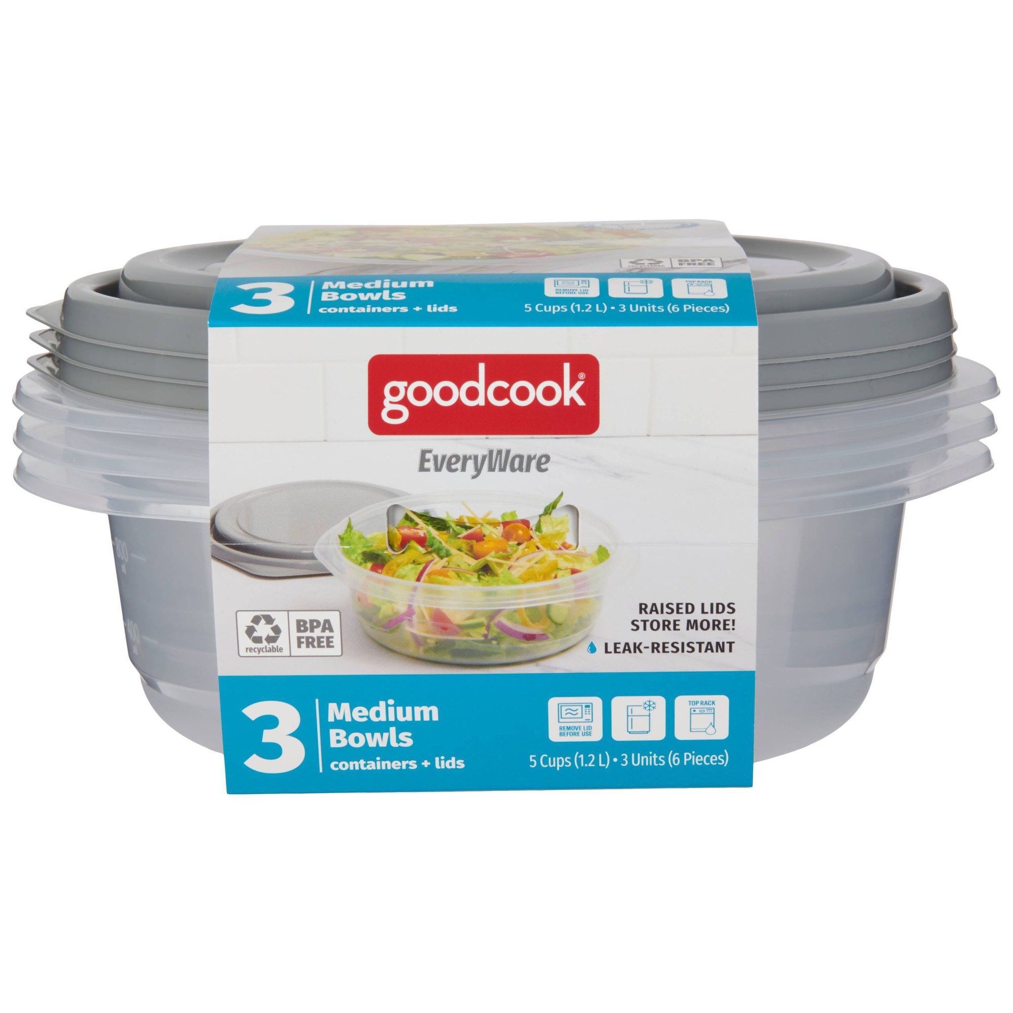 ชุดภาชนะเก็บอาหารทรงกลม 6 ชิ้น - Food Storage In Pantry บทวิจารณ์และราคา