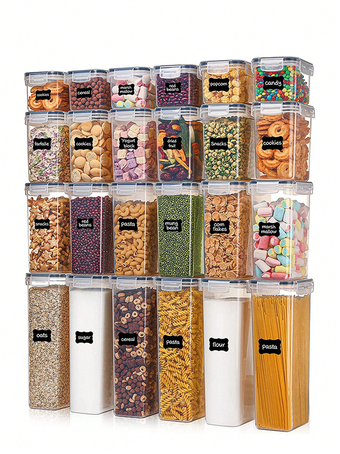 ชุดภาชนะเก็บอาหารแบบปิดสนิท 48 - Food Storage In Pantry บทวิจารณ์และราคา