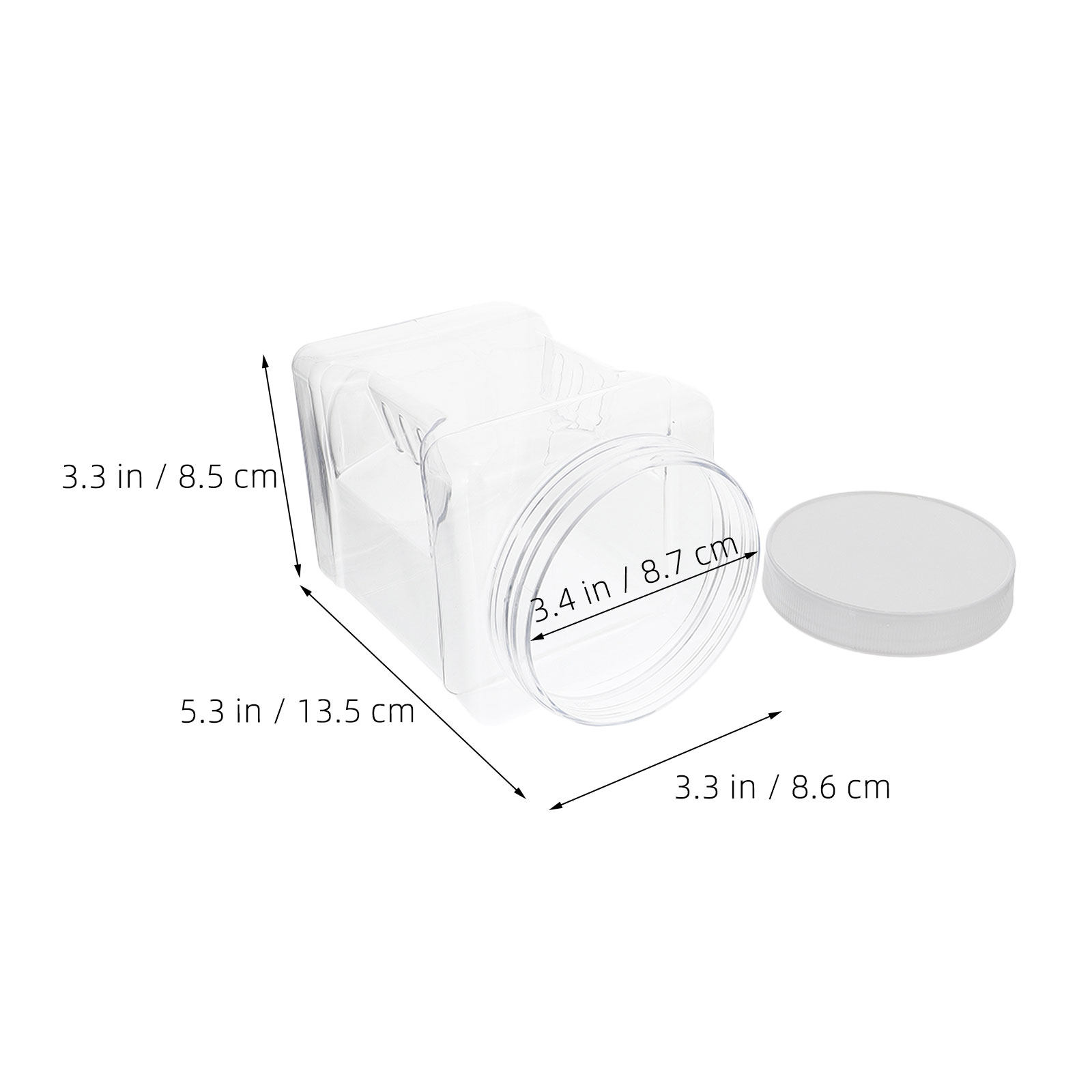 กระปุกเก็บของพลาสติกใสทรงสี่เห - Food Storage Jars & Containers บทวิจารณ์และราคา