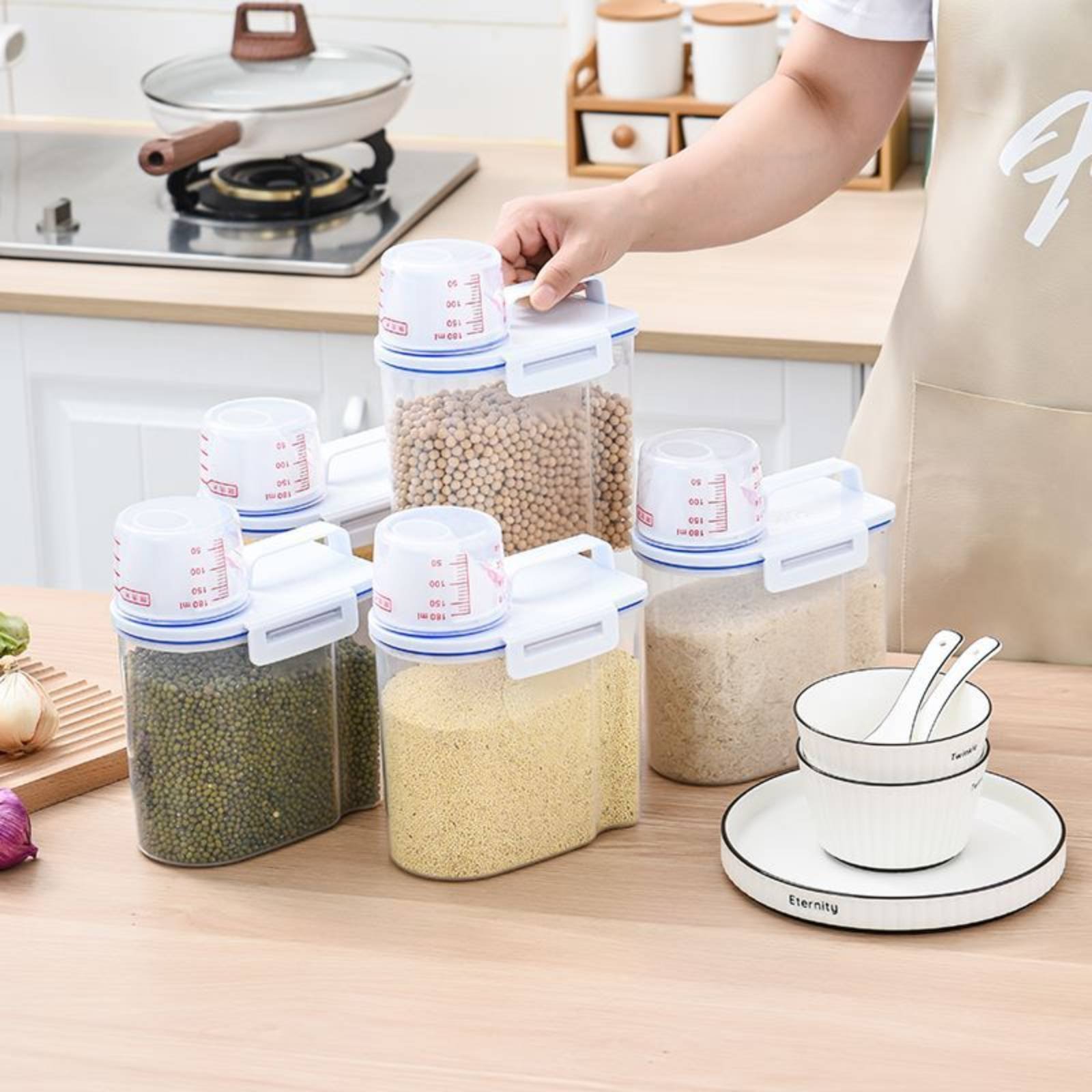 ภาชนะเก็บข้าวสาร กล่องจ่ายข้าว - Food Storage In Pantry บทวิจารณ์และราคา