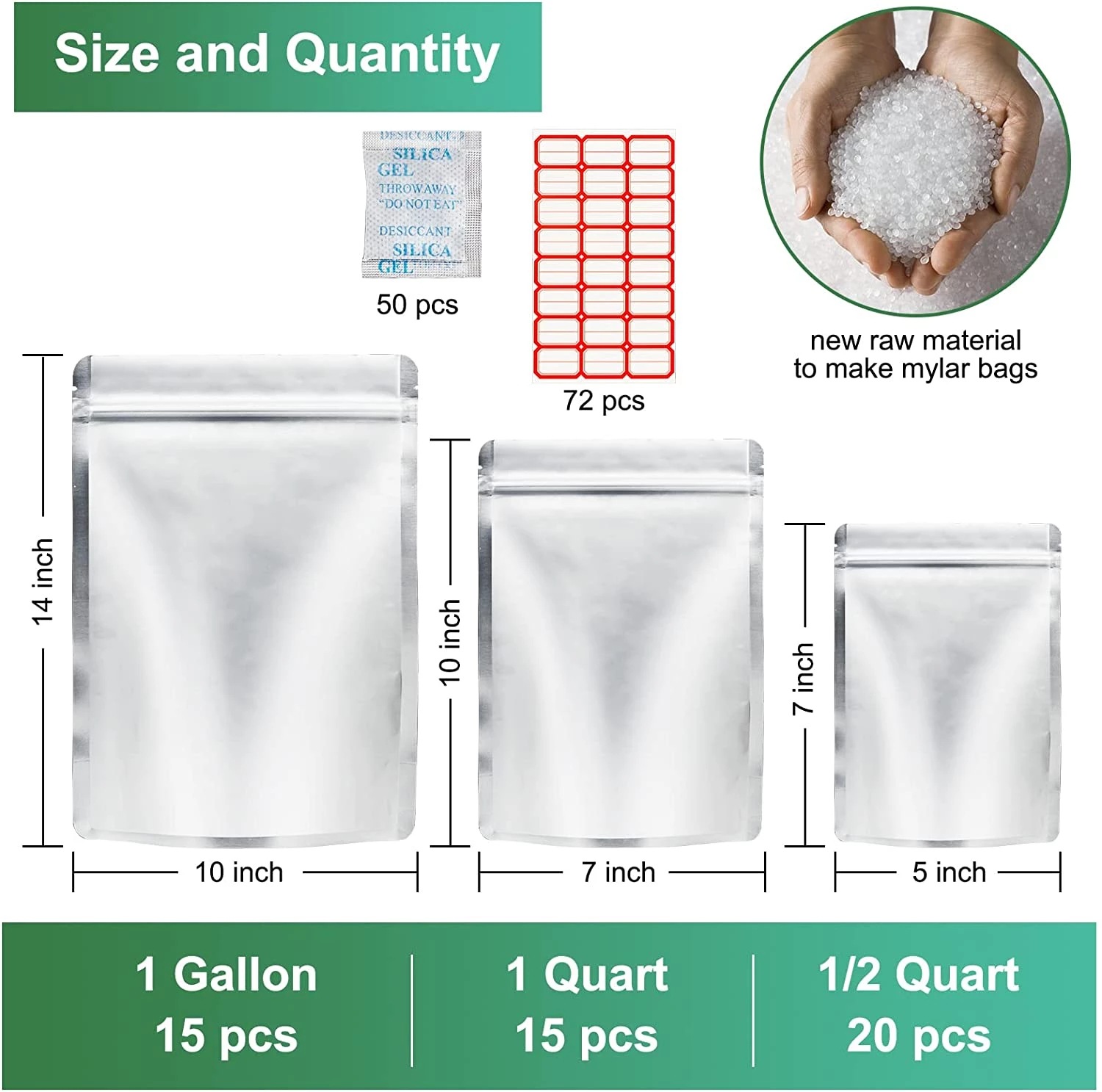 ถุงฟอยล์อลูมิเนียมแบบมีซิปล็อค - Food Storage Oxygen Absorbers บทวิจารณ์และราคา