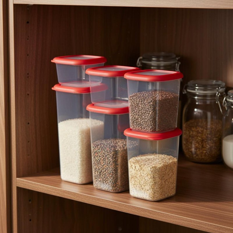 ชุดกล่องถนอมอาหารสุญญากาศ 6 ชิ - Food Storage In Pantry บทวิจารณ์และราคา
