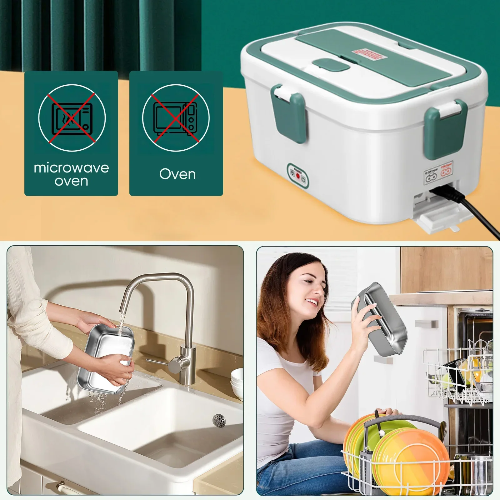 กล่องอาหารกลางวันไฟฟ้าอุ่นอาหา - Food Storage Camping บทวิจารณ์และราคา