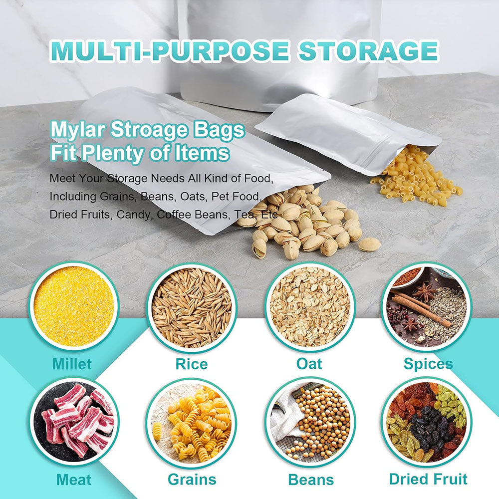 ถุงฟอยล์อลูมิเนียมขนาด 5 แกลลอ - Food Storage Oxygen Absorbers บทวิจารณ์และราคา