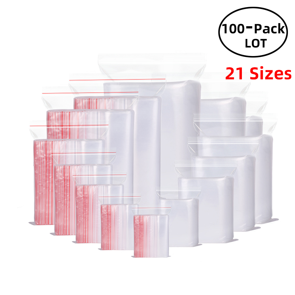 100 ชิ้น/แพ็ค Resealable ซิปล็ - Ziploc Food Storage บทวิจารณ์และราคา