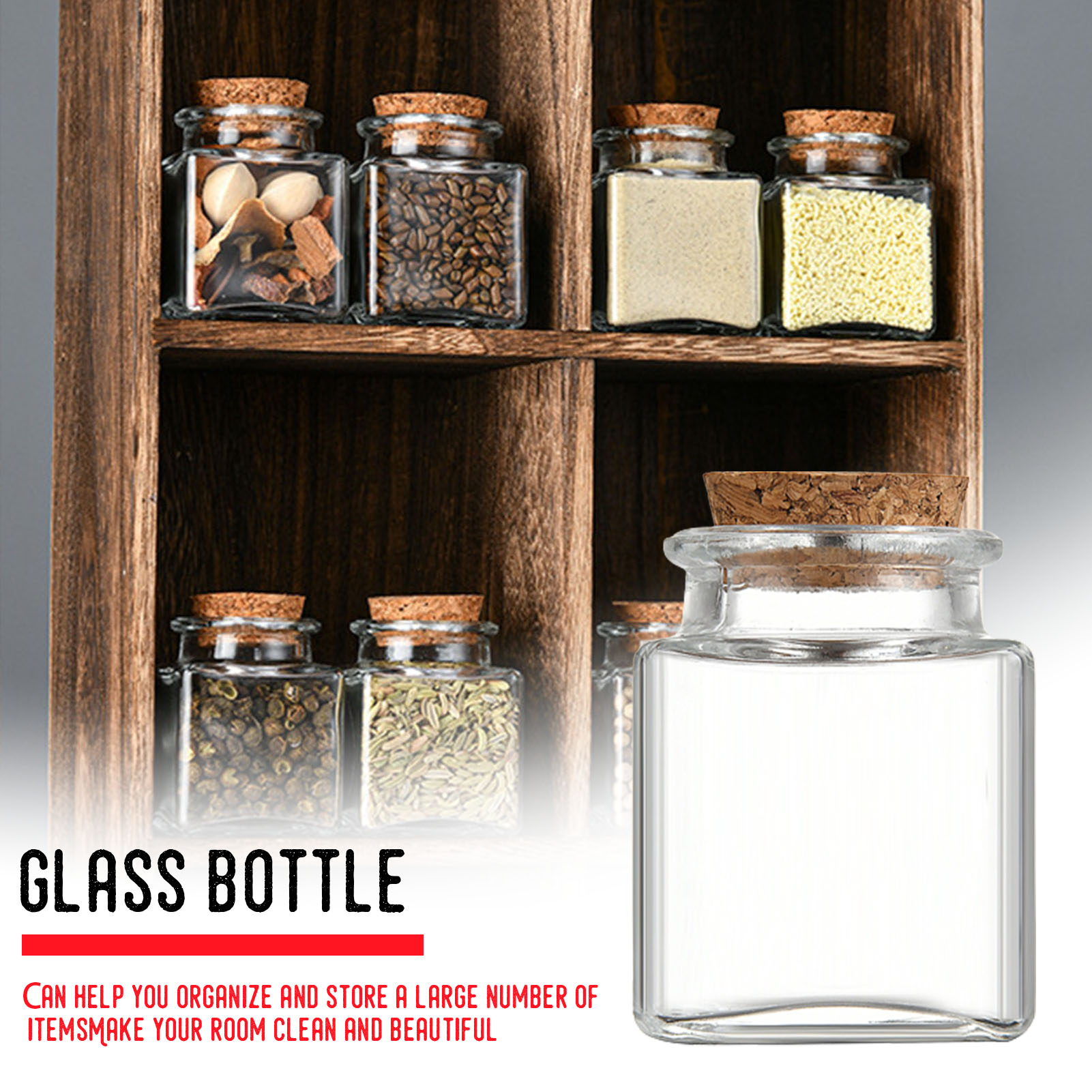 1/5/10Pcs แก้ว Jars ห้องครัว P - Food Storage In Pantry บทวิจารณ์และราคา