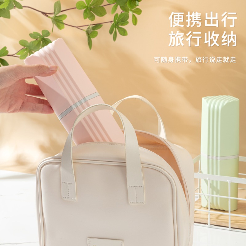 สีทึบผู้ถือแปรงสีฟันพร้อมฝาปิด - Food Storage Camping บทวิจารณ์และราคา
