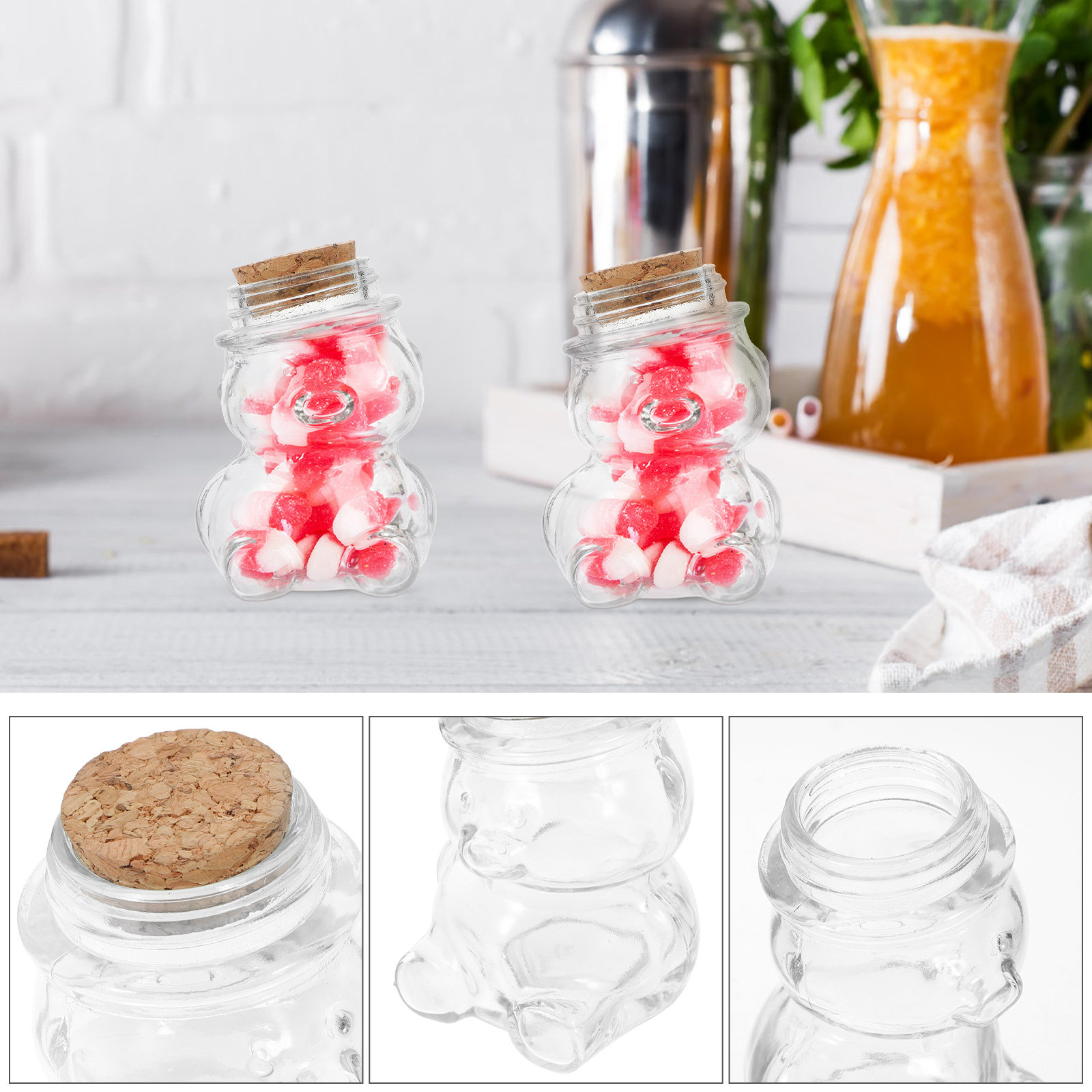 ชุดโหลแก้วใส 4 ชิ้น สำหรับเก็บ - Food Storage Jars & Containers บทวิจารณ์และราคา