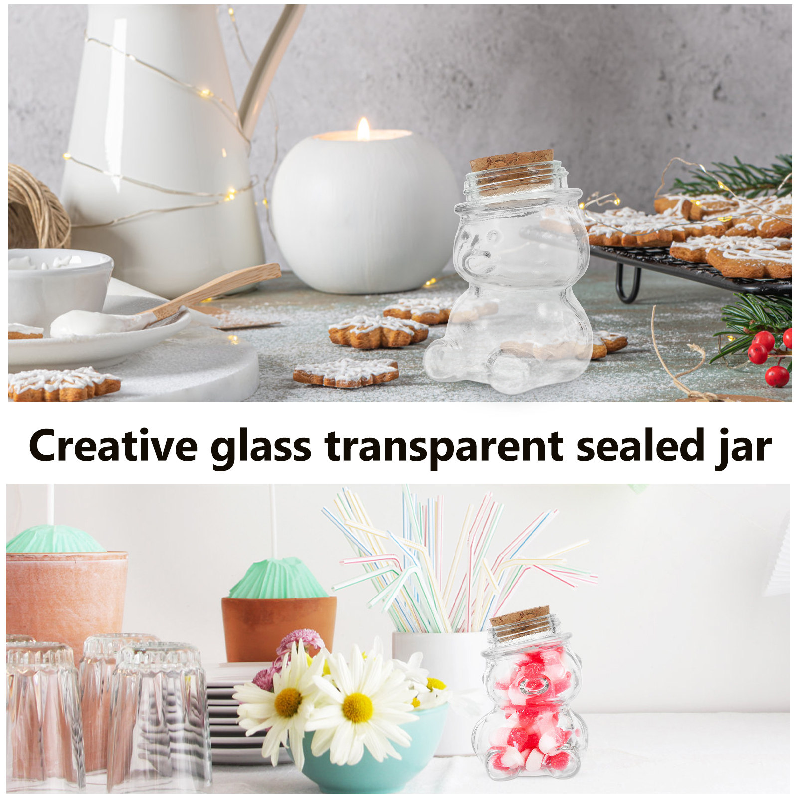 ชุดโหลแก้วใส 4 ชิ้น สำหรับเก็บ - Food Storage Jars & Containers บทวิจารณ์และราคา