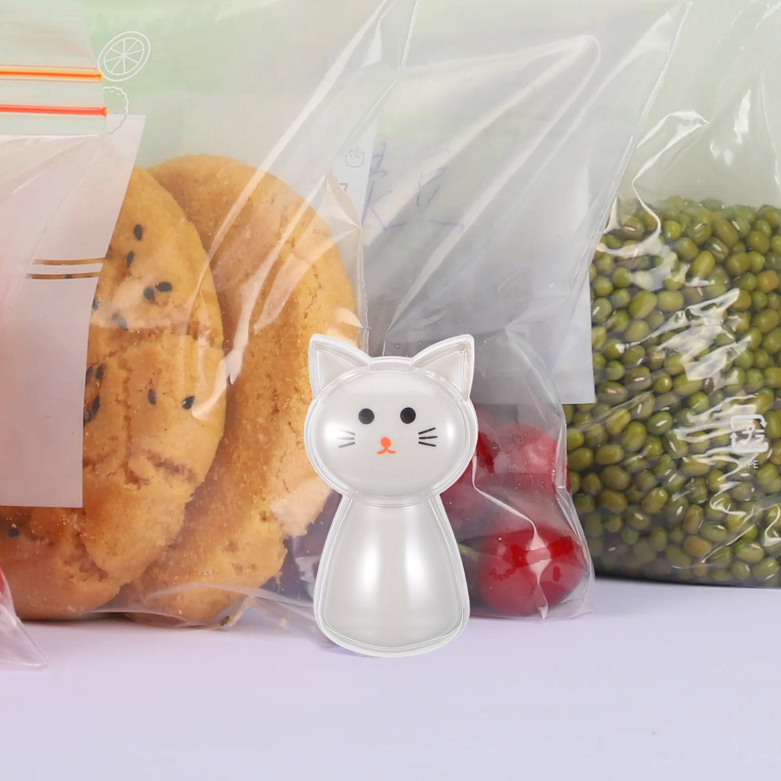 คลิปหนีบถุงขนมรูปแมวน่ารัก 2 ช - Food Storage In Pantry บทวิจารณ์และราคา