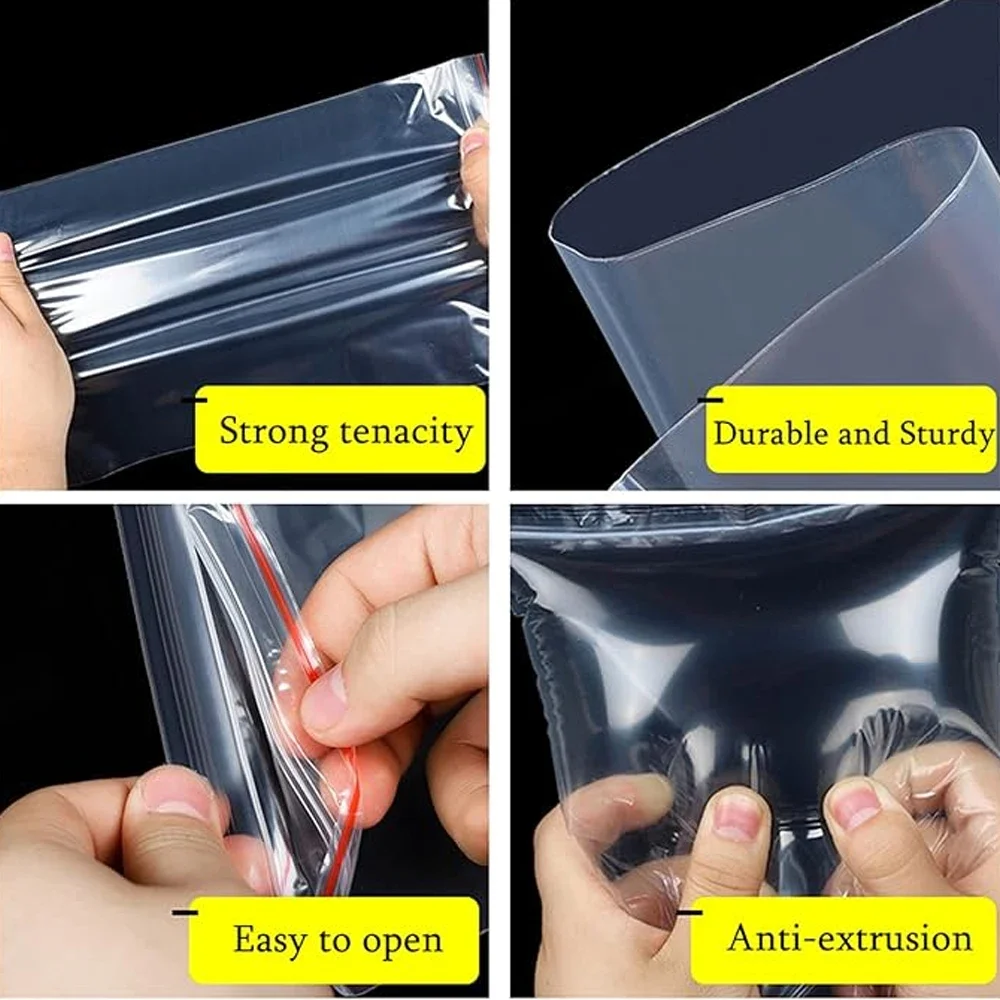 100-1000 ชิ้นถุงใสแบบปิดได้ขนา - Ziploc Food Storage บทวิจารณ์และราคา