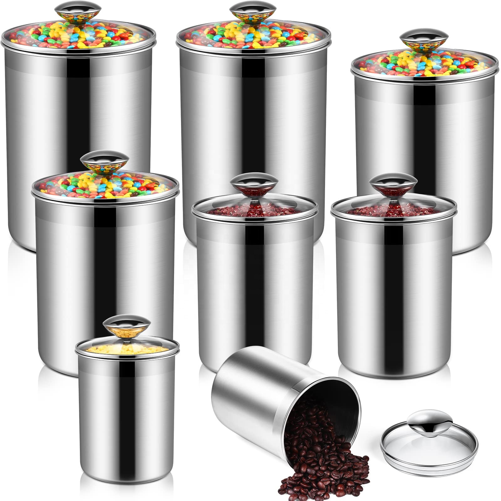 ชุดกระป๋องเก็บอาหารสแตนเลสสำหร - Food Storage With Lids บทวิจารณ์และราคา