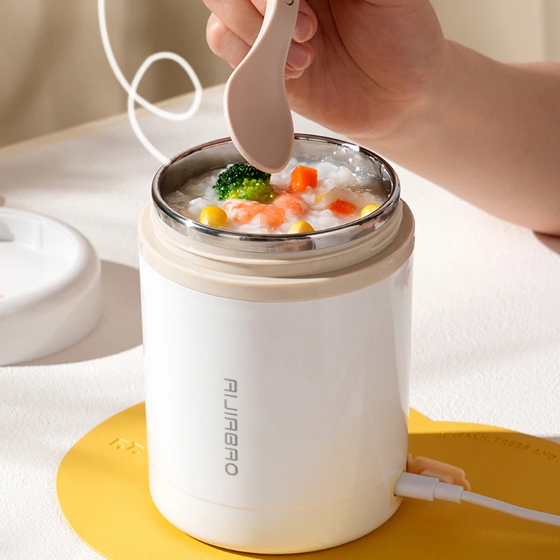 600ML USB ไฟฟ้าความร้อนกล่องอา - Food Storage Tupperware บทวิจารณ์และราคา