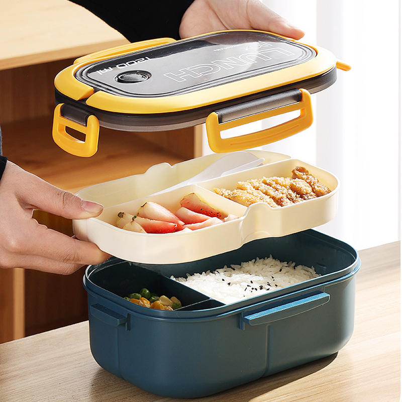 กล่องอาหารกลางวันสองชั้นแบบเดี - Food Storage Tupperware บทวิจารณ์และราคา