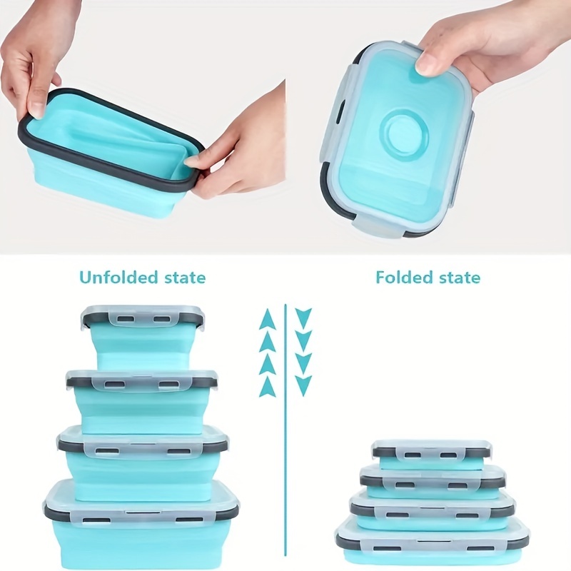 1/4 ชิ้นพับซิลิโคนภาชนะเก็บอาห - Food Storage Tupperware บทวิจารณ์และราคา