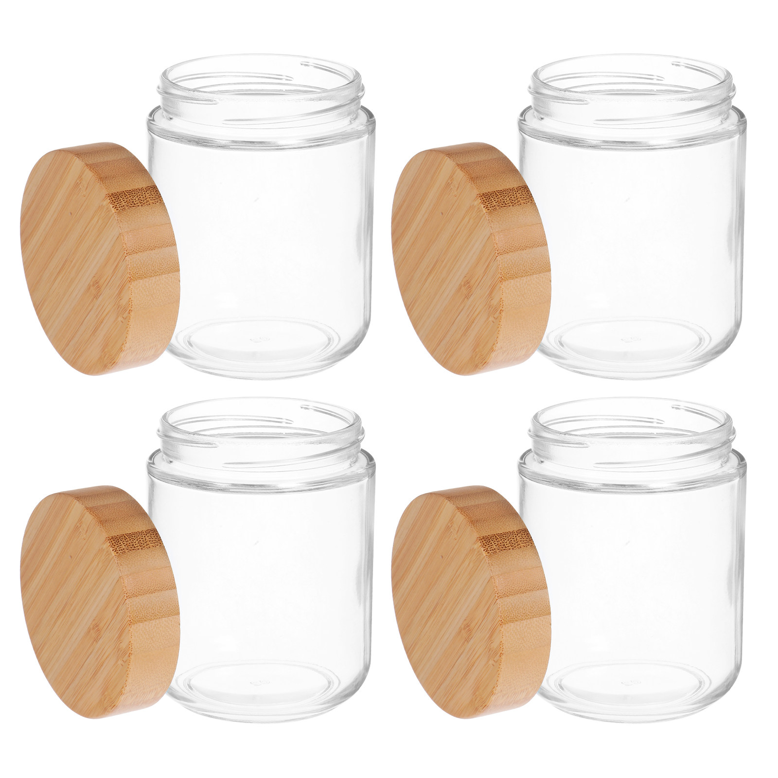 โหลแก้วเก็บอาหารในครัว 4 ชิ้น  - Food Storage With Lids บทวิจารณ์และราคา