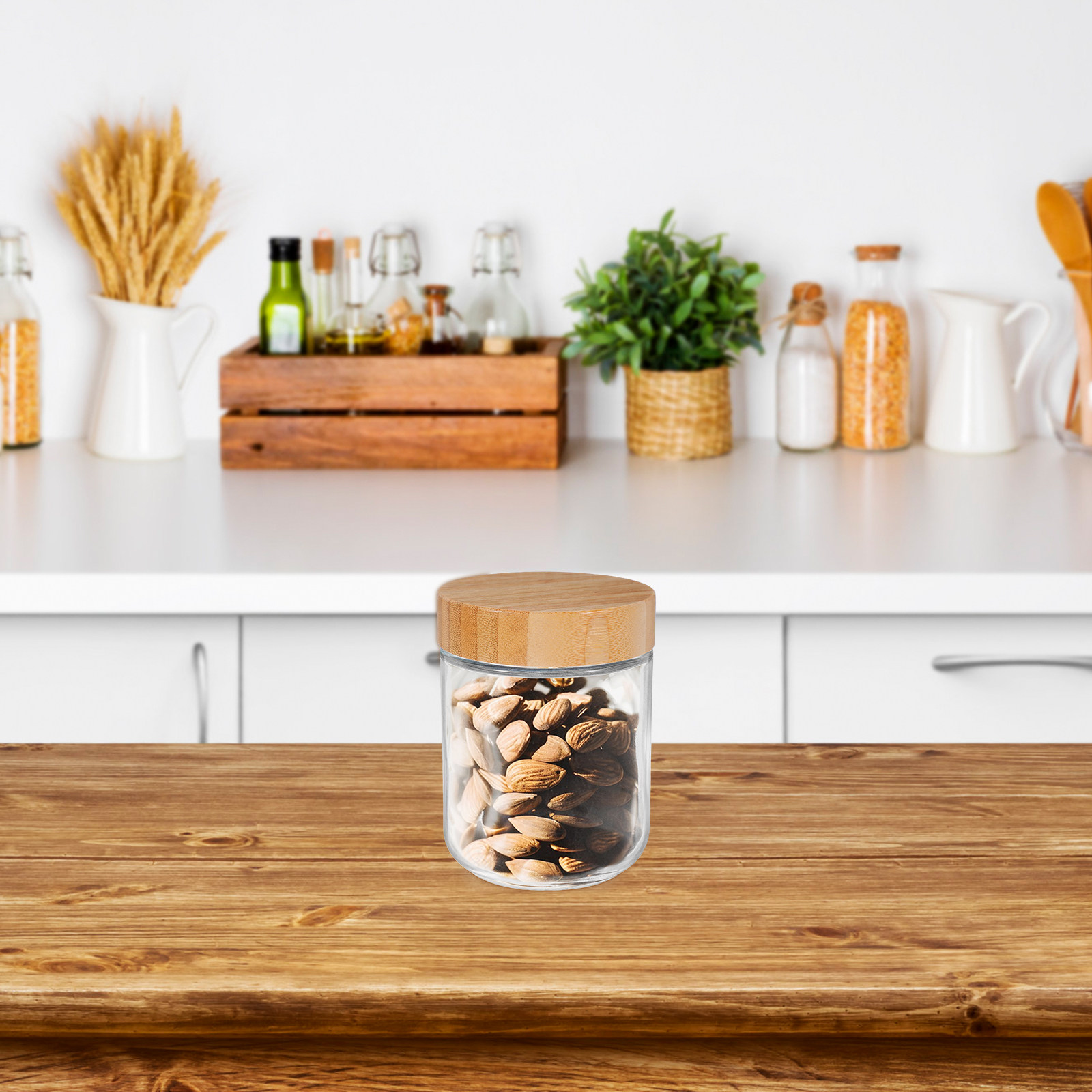 โหลแก้วเก็บอาหารในครัว 4 ชิ้น  - Food Storage With Lids บทวิจารณ์และราคา